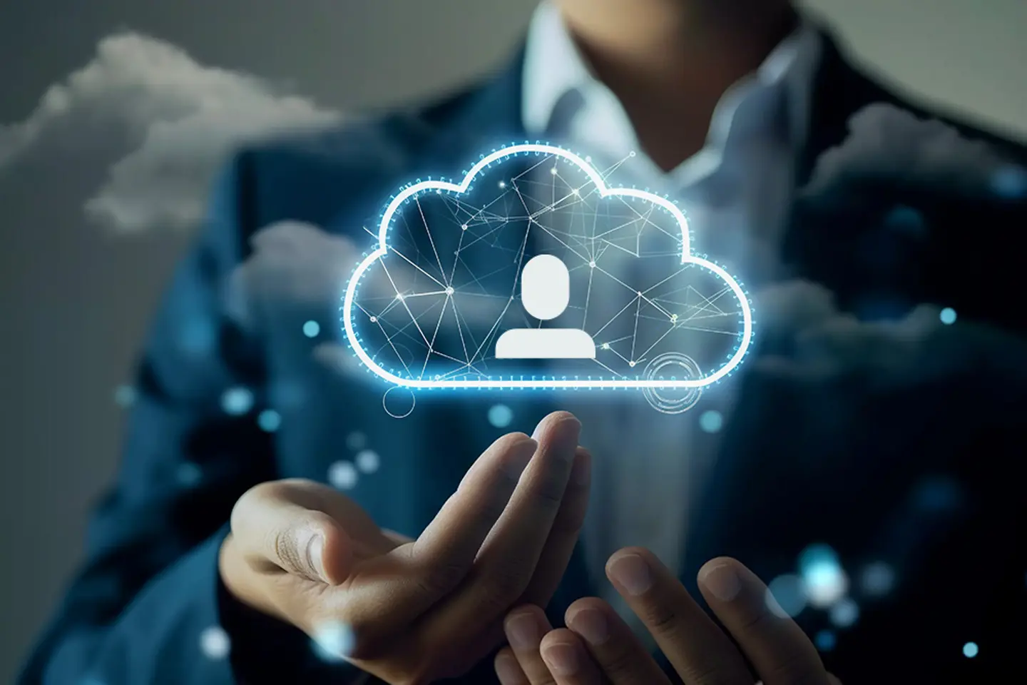 Ein Geschäftsmann, der Zugang zu Instrumenten der Personalverwaltung hat.