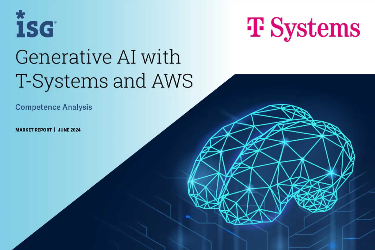 Cover and the next page as a screenshot showing the white paper: GenAI with T-Systems and AWS