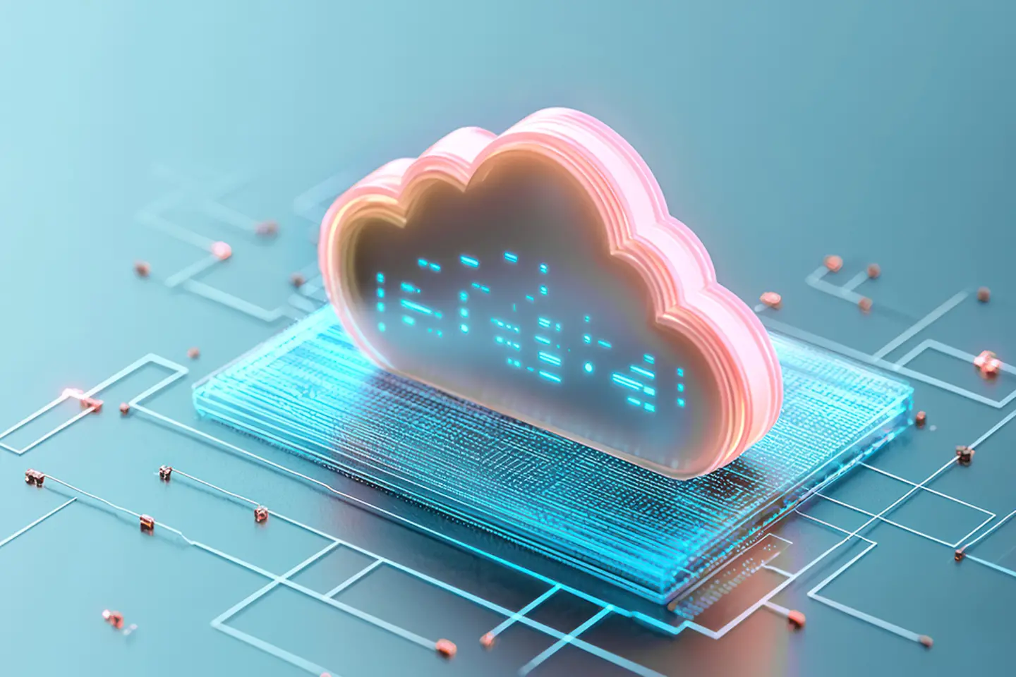 Een digitale cloudstuctuur