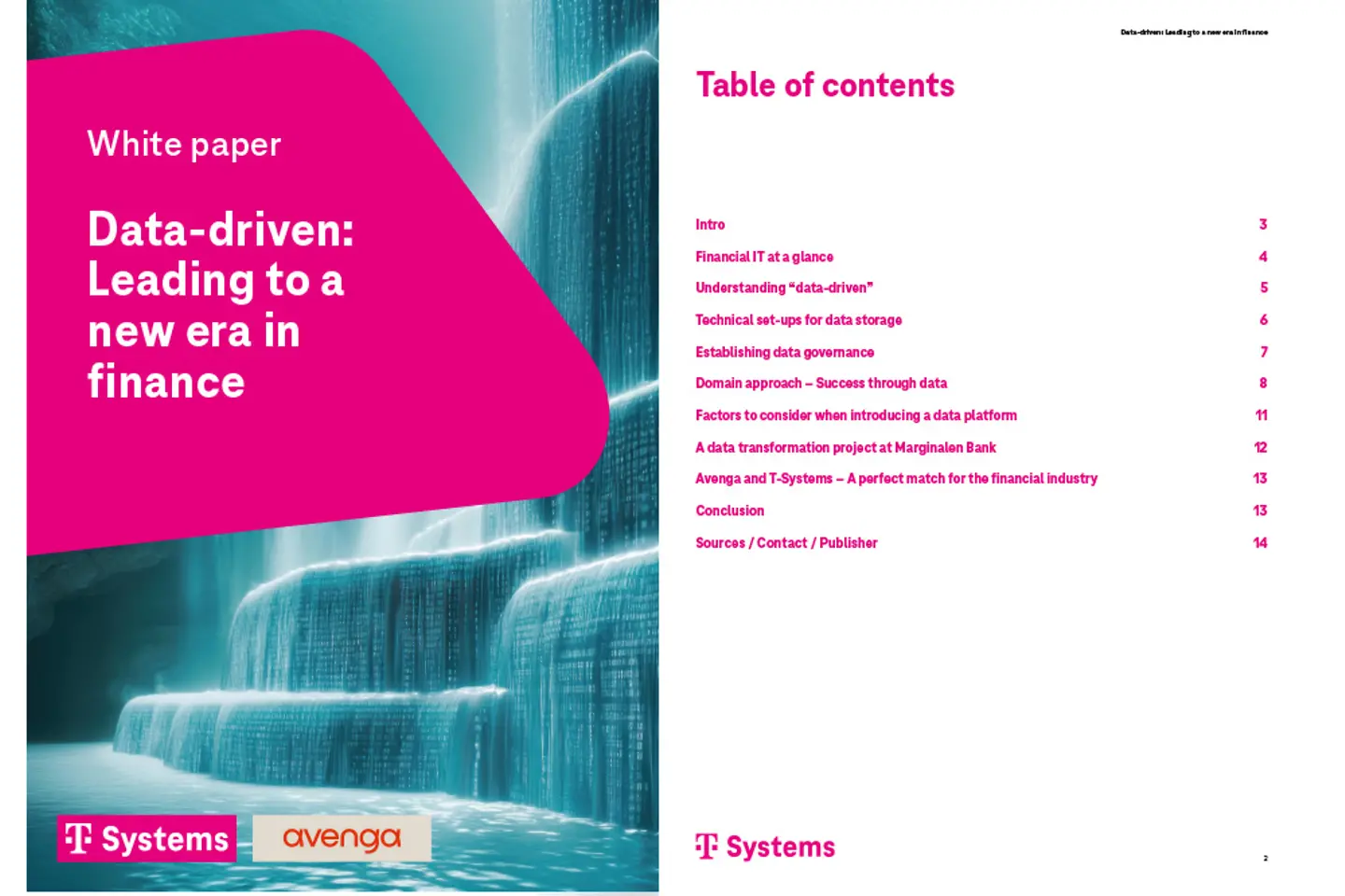 Title page and three subsequent pages of the white paper as a screenshot