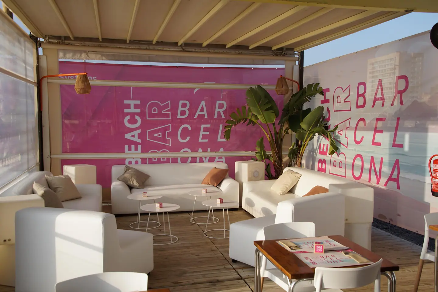 Photo of T-Systems bar booth at Beach Bar Barcelona event