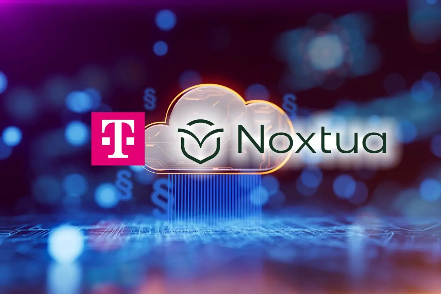 Telekom-logo, Noxtua-logo op wolk