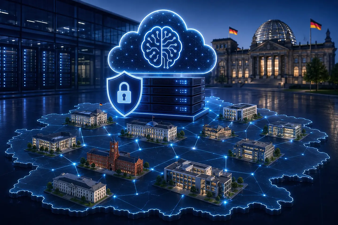 AI-generated image - KI-Plattform für die deutsche Bundesregierung