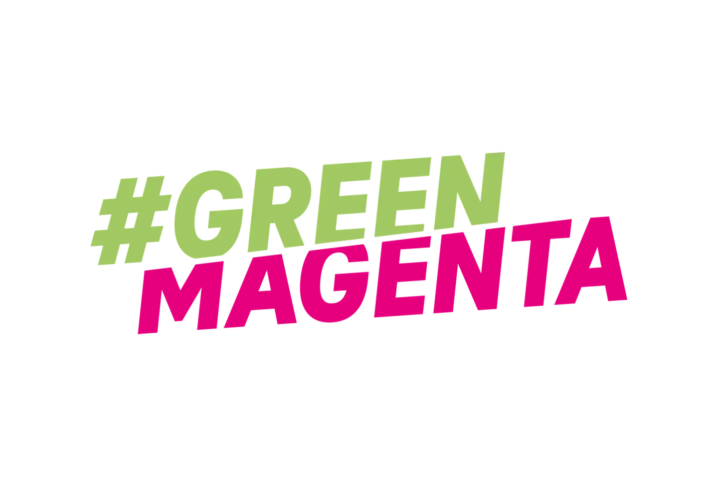 The logo for #Green Magenta on a green background.